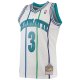 Men's Charlotte Hornets Rex Chapman Mitchell & Ness White 1988/89 Hardwood Classics Swingman Jersey