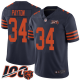 Chicago Bears #34 Walter Payton Navy Blue Alternate Men's Stitched NFL 100th Season Vapor Limited Jersey