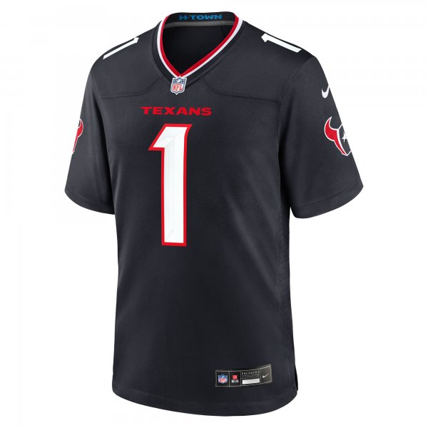 Men's Houston Texans  Nike Navy #1 Dad Game Jersey