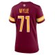 Women's Washington Commanders Andrew Wylie Nike Burgundy Game Player Jersey