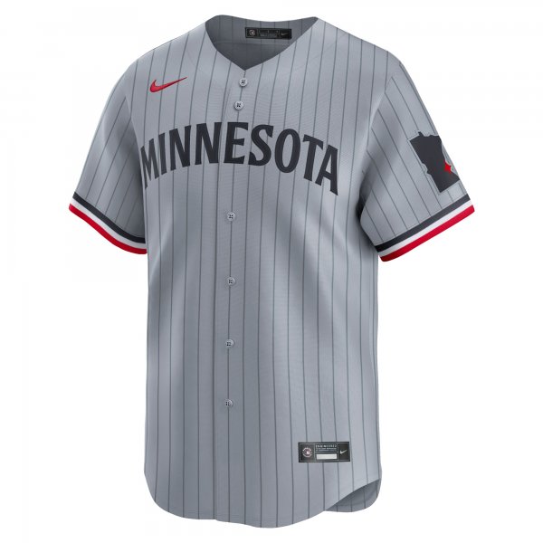 Men's Minnesota Twins  Nike Gray Road Limited Jersey