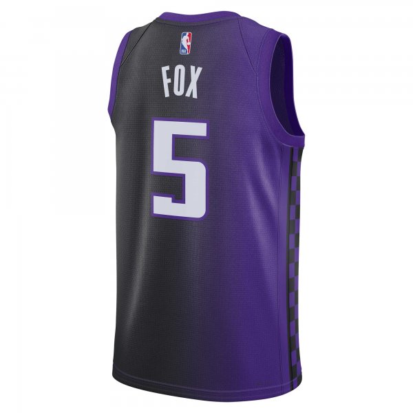 Unisex Sacramento Kings De'Aaron Fox Jordan Brand Purple Swingman Jersey - Statement Edition