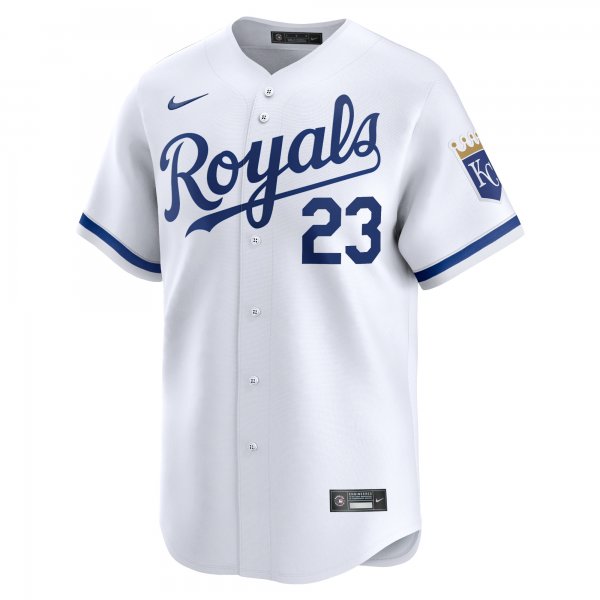 Men's Kansas City Royals Zack Greinke Nike White Home Limited Player Jersey