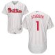 Philadelphia Phillies #1 Richie Ashburn White(Red Strip) Flexbase Collection Stitched MLB Jersey