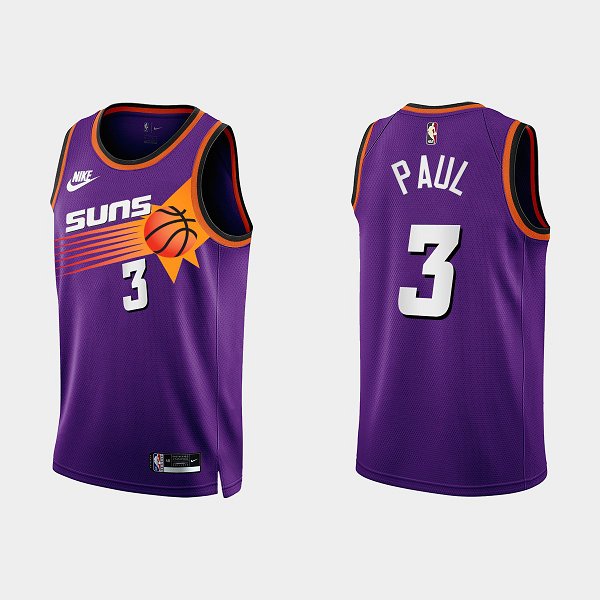 Men's Phoenix Suns Chris Paul #3 2022-23 Classic Edition Purple NBA Jersey