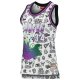 Women's Milwaukee Bucks Ray Allen Mitchell & Ness White 1996 Doodle Swingman Jersey