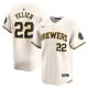 Youth Milwaukee Brewers Christian Yelich Nike Cream Home Limited Player Jersey