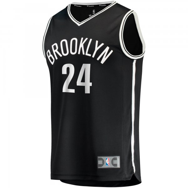 Men's Brooklyn Nets Cam Thomas Fanatics Black Big & Tall Fast Break Player Jersey - Icon Edition