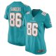 Women's Miami Dolphins Braylon Sanders Nike Aqua Game Player Jersey