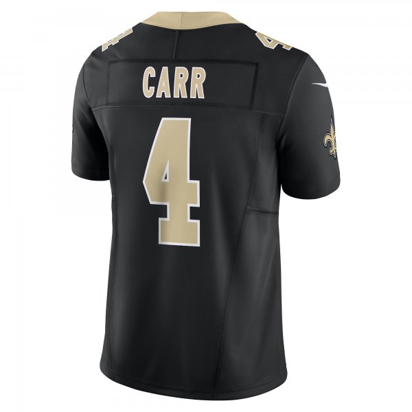 Men's New Orleans Saints Derek Carr Nike Black Vapor F.U.S.E. Limited Jersey