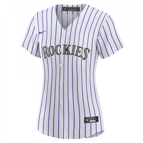 Women's Colorado Rockies Nike White Home Blank Replica Jersey