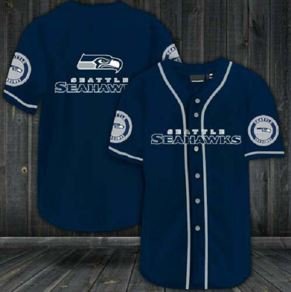 Seattle Seahawks NFL 3D Digital Printed Fashion Baseball Legend Jersey