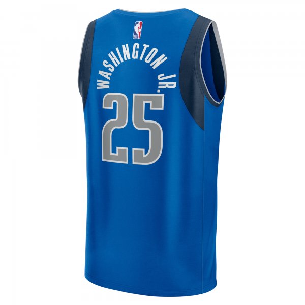 Men's Dallas Mavericks PJ Washington Jr. Fanatics Blue Fast Break Player Jersey - Icon Edition