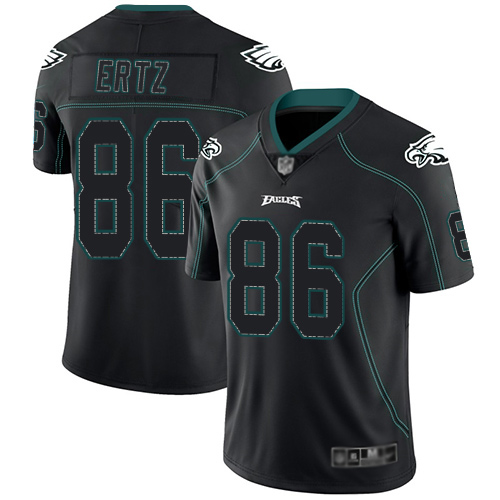 Philadelphia Eagles #86 Zach Ertz Lights Out Black Men's Stitched NFL Limited Rush Jersey