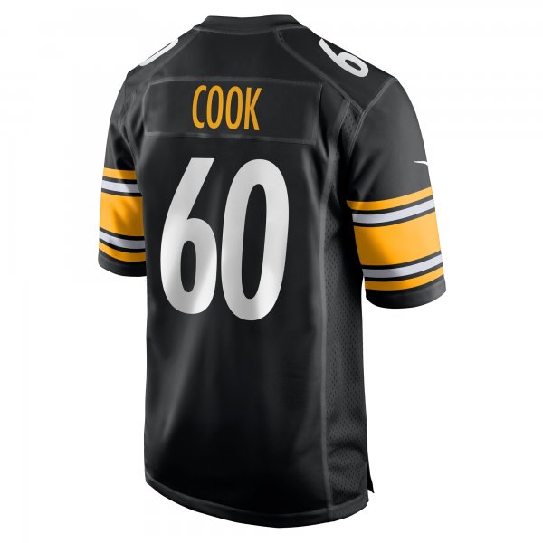 Men's Pittsburgh Steelers Dylan Cook Nike  Black  Game Jersey