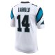 Men's Carolina Panthers Sam Darnold Nike White Vapor Limited Jersey