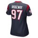 Women's Houston Texans Hassan Ridgeway Nike Navy Game Player Jersey