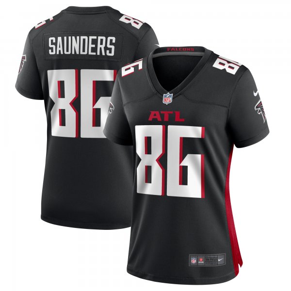 Women's Atlanta Falcons CJ Saunders Nike  Black Team Game Jersey