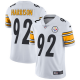 Nike Pittsburgh Steelers #92 James Harrison White Men's Stitched NFL Vapor Untouchable Limited Jersey