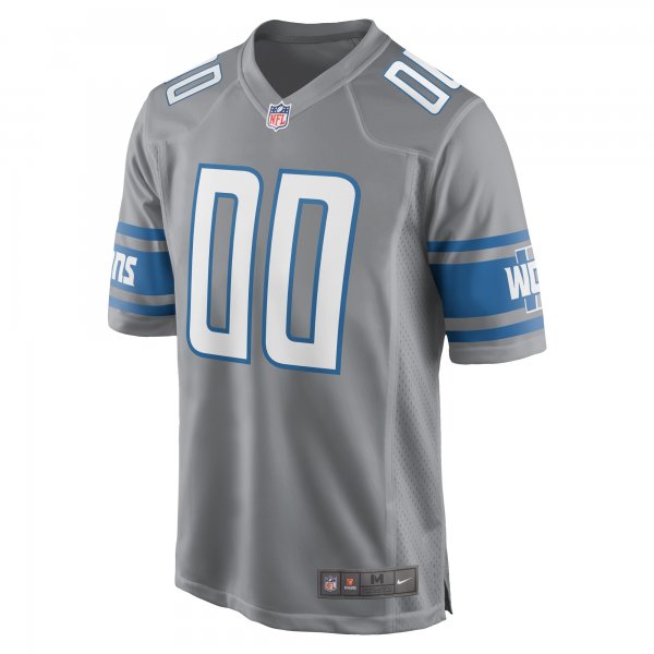 Men's Detroit Lions  Nike Gray Alternate Custom Game Jersey