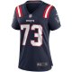 Women's New England Patriots John Hannah Nike Navy Game Retired Player Jersey