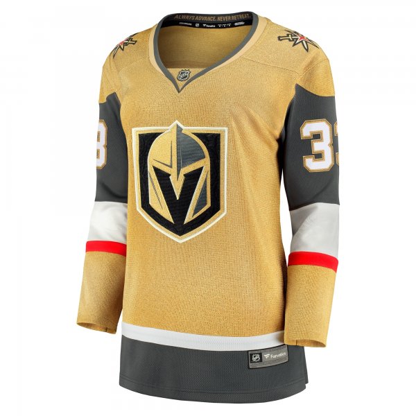 Women's Vegas Golden Knights Adin Hill Fanatics Gold Home Breakaway Player Jersey