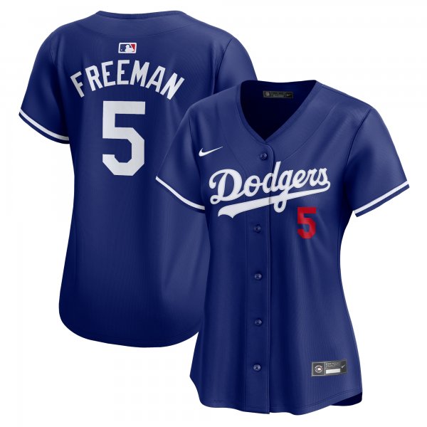 Women's Los Angeles Dodgers Freddie Freeman Nike Royal Alternate Limited Player Jersey