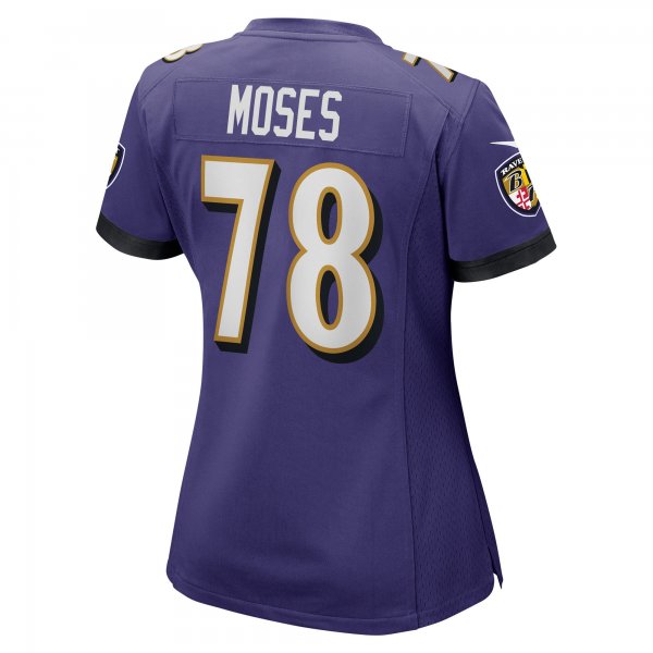 Women's Baltimore Ravens Morgan Moses Nike Purple Game Player Jersey