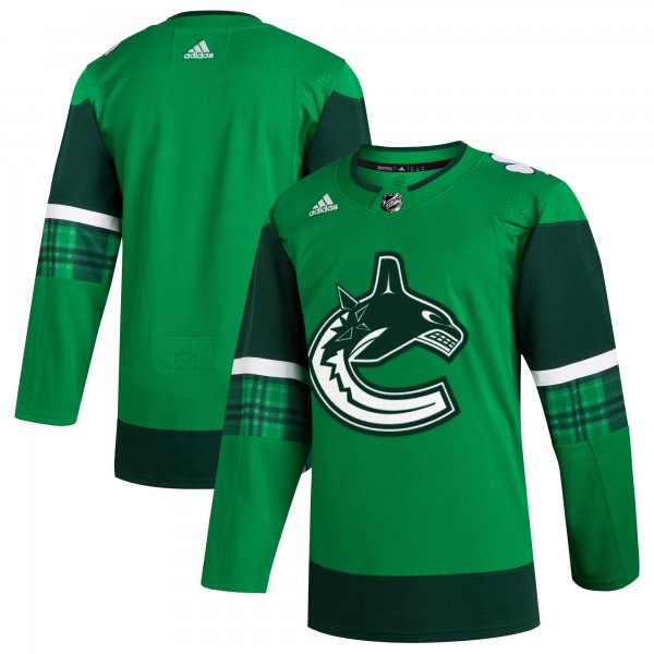 Men's Vancouver Canucks  adidas Kelly Green 2023 St. Patrick's Day Primegreen Jersey