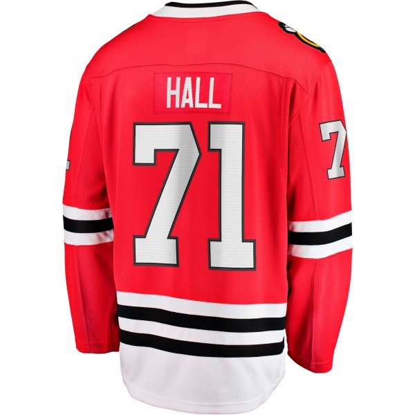 Men's Chicago Blackhawks Taylor Hall Fanatics Red Home Breakaway Player Jersey