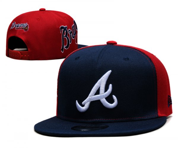 Atlanta Braves's blue and red cap