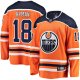 Men's Edmonton Oilers Zach Hyman Fanatics Orange Breakaway Player Jersey