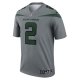 Men's New York Jets Zach Wilson Nike Gray Inverted Legend Jersey