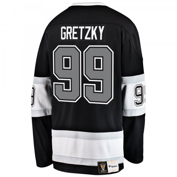 Men's Los Angeles Kings Wayne Gretzky Fanatics Black Premier Breakaway Retired Player Jersey