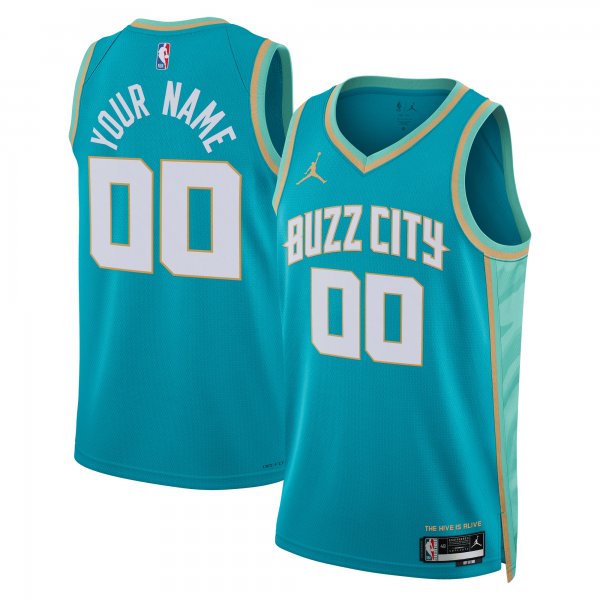 Unisex Charlotte Hornets  Jordan Brand Teal 2023/24 Custom Swingman Jersey - City Edition