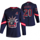 New York Rangers #20 Chris Kreider Navy Men's Adidas 2020-21 Reverse Retro Alternate NHL Jersey