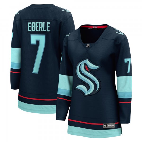 Women's Seattle Kraken Jordan Eberle Fanatics Navy Home Breakaway Player Jersey