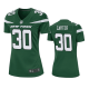 Women's New York Jets #30 Michael Carter Green Game Jersey