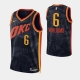 2023-24 City Edition Oklahoma City Thunder #6 Jaylin Williams Black Swingman Jersey