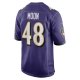 Men's Baltimore Ravens Jeremiah Moon Nike Purple Game Player Jersey