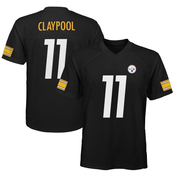 Youth Pittsburgh Steelers Chase Claypool Black Replica Player Jersey