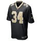 Men's New Orleans Saints Tony Jones Jr. Nike Black Player Game Jersey