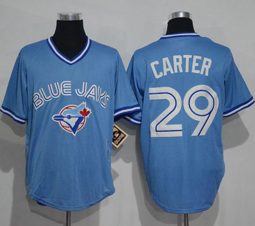 Toronto Blue Jays #29 Joe Carter Light Blue Cooperstown Throwback Stitched MLB Jersey