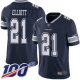 Dallas Cowboys #21 Ezekiel Elliott Navy Blue Team Color Youth Stitched NFL 100th Season Vapor Limited Jersey