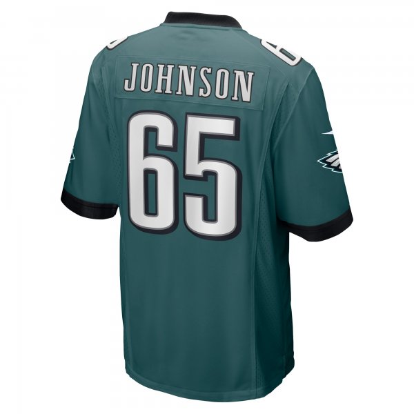 Men's Philadelphia Eagles Lane Johnson Nike Midnight Green Game Jersey