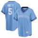 Men's Kansas City Royals George Brett Nike Light Blue Road Cooperstown Collection Player Jersey