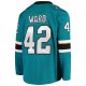 Men's San Jose Sharks Joel Ward Fanatics Teal Breakaway Home Player Jersey