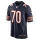 Men's Chicago Bears Braxton Jones Nike Navy Game Player Jersey