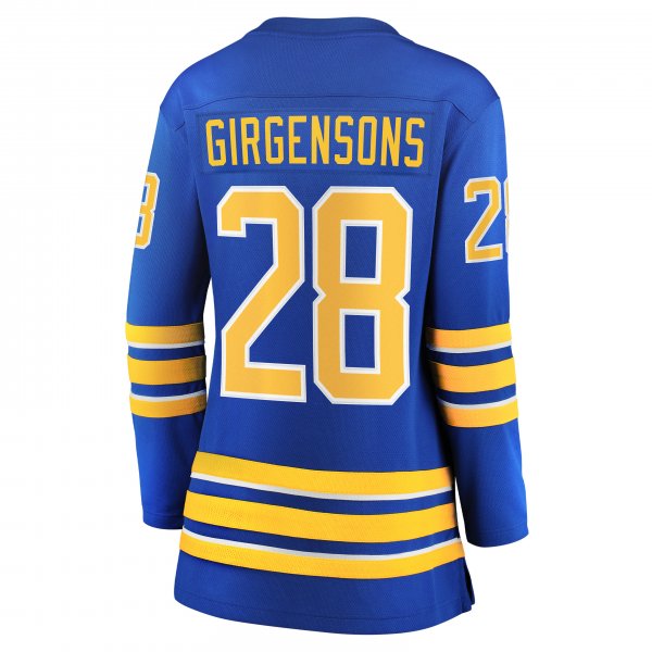 Women's Buffalo Sabres Zemgus Girgensons Fanatics Royal Home Breakaway Player Jersey