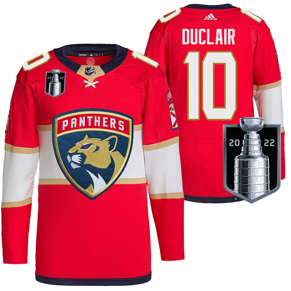 Men's Anthony Duclair Florida Panthers 2022 Stanley Cup Playoffs Red #10 Jersey